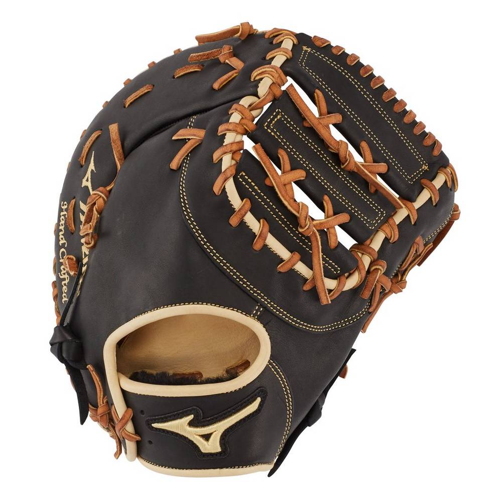 Catchers Mitt Mizuno Baseball Pro Select First Base 12.5" Uomo - Nere - 90847-VNET